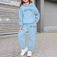 thumbnail image 2 of Long Sleeve Hoodie and Sweatshirt with Letter Print, Girls' Casual Pullover Top for Outdoor Activities, New York Graphic Design, 2 of 4