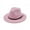 Pink, variant on Mightlink Vintage Solid Color Felt Wide Brim Bowler Fedora Hat Winter Floppy Women Cap