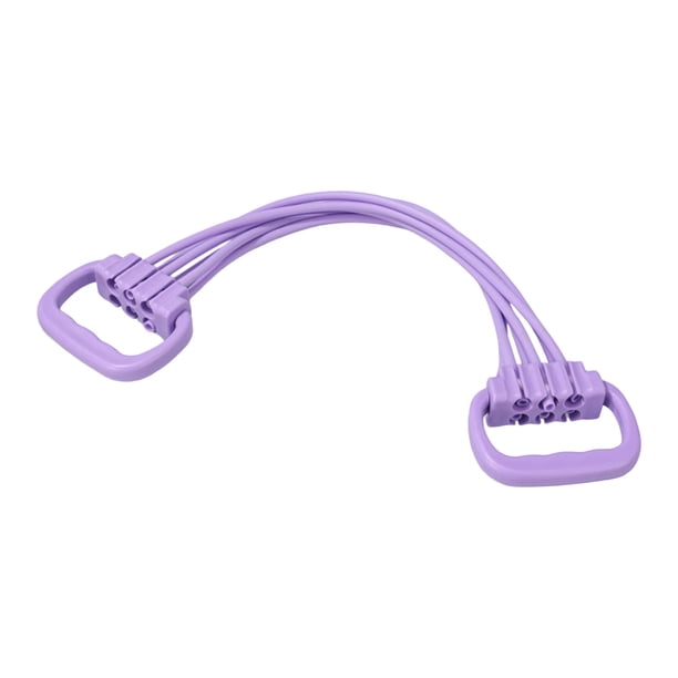 Banda de resistencia ajustable con asas para ejercicios de brazos y espalda. 6 bandas elásticas de fitness para yoga y entrenamiento de fuerza.
