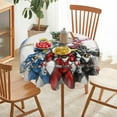 thumbnail image 6 of Power Rangers Round Tablecloth Print Decorative Table Cover Washable Table Cloths for Dining Party Picnic 50x50in, 6 of 8