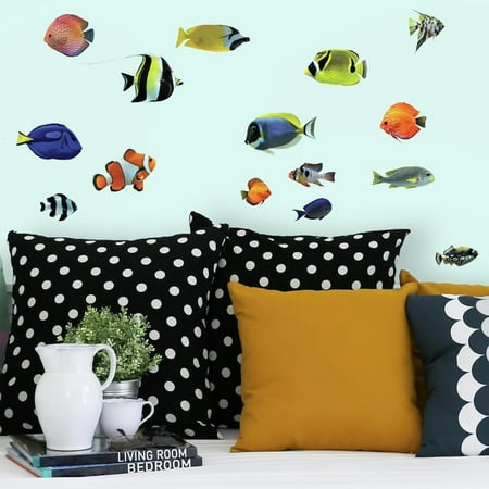 Saltwater Fish Decal - Tropical Fish Peel and Stick Wall Decals