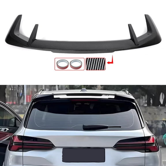 Carbon Fiber Look M Performance Style Rear Roof Window Spoiler Wing For BMW X5 G05 M-Sport 2019-2025