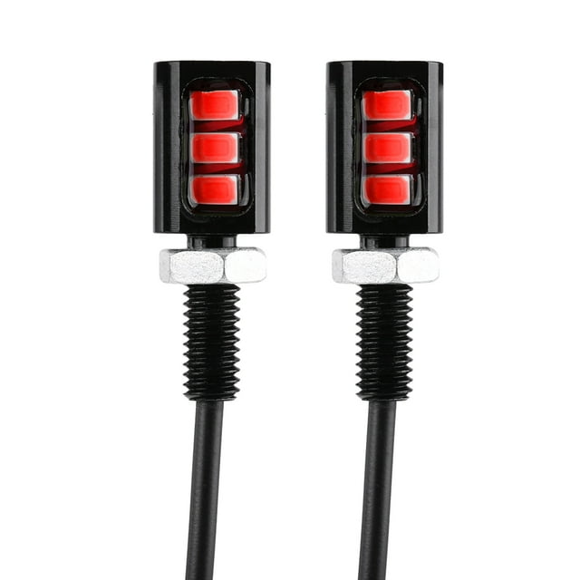 Herwey 2x 12V Universal Car Motorcycle License Number Plate Screw Bolt Light Lamp , License Number Light, Motorcycle License Plate Light
