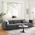 thumbnail image 3 of Conjure Channel Tufted Performance Velvet Sofa-EEI-5765-BLK-COG, 3 of 14