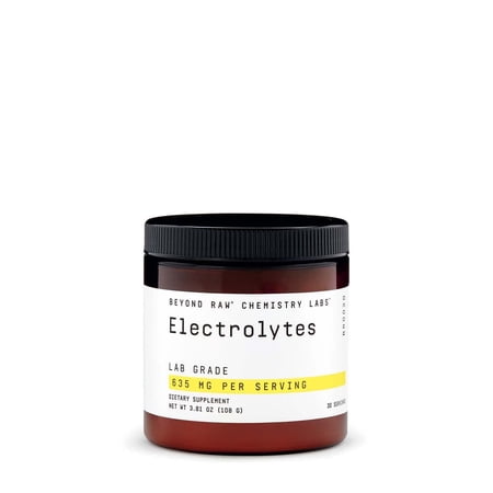 BEYOND RAW Chemistry Labs Electrolytes Powder, Lab Grade, Gluten Free, Sugar Free Electrolyte Drink Mix, Supports Performance and Hydration, 30 Servings