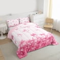 thumbnail image 3 of Feelyou Pink Princess Bowknot Full Size Comforter Sets, Dreamy Cartoon Bedding Sets, 3pcs, 3 of 8