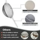 thumbnail image 4 of Juego de 3 coladores de malla fina, coladores de alambre de acero inoxidable para cocina, colador fino de metal multiusos con mango, 4 of 7