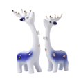 thumbnail image 2 of 2 estatuas de ciervos, figuras decorativas, colección, artesanías, adornos de mesa Azul, 2 of 9
