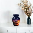 thumbnail image 4 of Sunset Truck Keepsake Set Of 4 Mini Urns For Ashes Adult Male, Small Cremation Urns For Human Ash, Trucker Urn For Ashes, Decorative Memorial Urn (Size, 3 Inch, 4 Pcs), 4 of 5