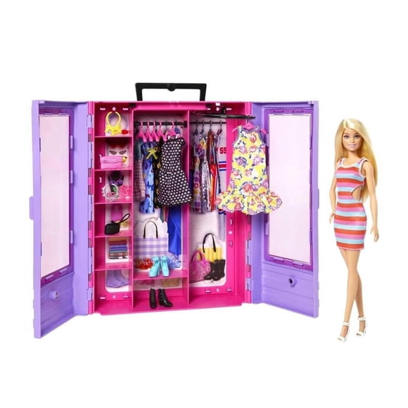 Set de Juego Barbie Fashion & Beauty Nuevo Clóset de Lujo con Muñeca