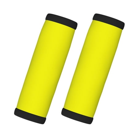 2 Pack Luggage Handle Wraps For Suitcase Comfort Soft Handle Covers Identifier Luggage Makers Covers Wraps Travel Accessories Lemon Yellow