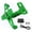 Green, variant on Motorcycle License Plate Bracket with LED Illuminate Adjustable Aluminum Motorcycle License Plate Hold with LED Light