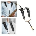 thumbnail image 4 of Tachiuwa Sangle de Saxophone Réglable Cuir PU Confortable pour Ténor Soprano Clarinette, 4 of 9