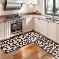 thumbnail image 3 of Kitchen Rugs Sets Of 2,Beige and Black Of Leopard Print Anti Fatigue Kitchen Mat Rugs Non Slip Washable,Decorative Kitchen Floor Mats for Kitchen,Sink,Laundry,17"x47"+17"x47", 3 of 5