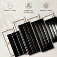 thumbnail image 6 of Elephant Stock Abstract Blinds Wall Art - Horizontal Multi Panel Canvas - Living Room Wall Decor - Abstract Multi Panel - Black And Gray Decor - 52" x 32", 6 of 8