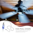 thumbnail image 5 of OFFIGAM Ceiling Fan Pull Chain Blue Glass Bedroom 1Set 15.2In, 5 of 11
