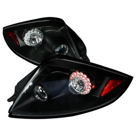 Spec-D Tuning LT-ELP06JMLED-TM LED Tail Lights for 06 to 07 Mitsubishi Eclipse, Black - 10 x 25 x 25 (Best Hand Load For 25 06)