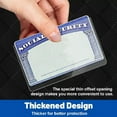 thumbnail image 2 of Sylvtty 10/20 Pcs Social Security Card Sleeves Transparent Medicare Card Protector Water Resistant Clear PVC Card Holder for ID Debit Credit Card, 2 of 7