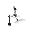 thumbnail image 2 of Rocelco Ergonomic Floating Desk with Monitor Arm & Tray, 2 of 5