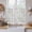 Beige, variant on Modern Geometric Tier Curtains 36 Inch Length, Minimalist Lines Polka Dots Abstract Beige Cafe Short Curtains for Bathroom Over Sink, Small Kitchen Curtain Light Filtering Drapes 2 Panels 27.5"Wx36"L