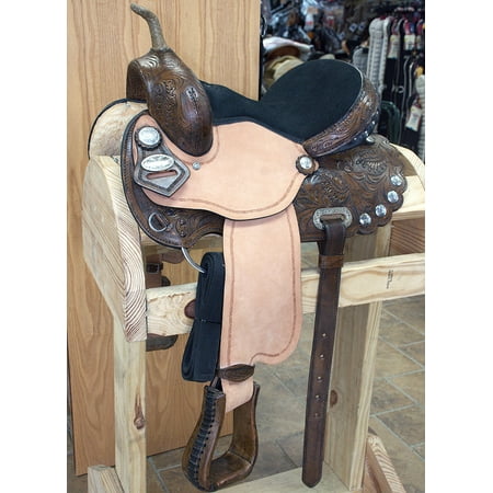 Tree Saddle - 14'' Used Hilason Western Flex Tree Barrel Racing Trail Riding Horse Saddle