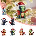 8PCS Set Christmas Baby Egg Acrylic Christmas Hanging Ornament