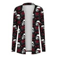 thumbnail image 7 of Guieoi Jackets for Women under $10.00 Women's Long Sleeve Fashion Casual Halloween Printed Blouse Coat Multicolor Black*Friday/Cyber*Monday, 7 of 7