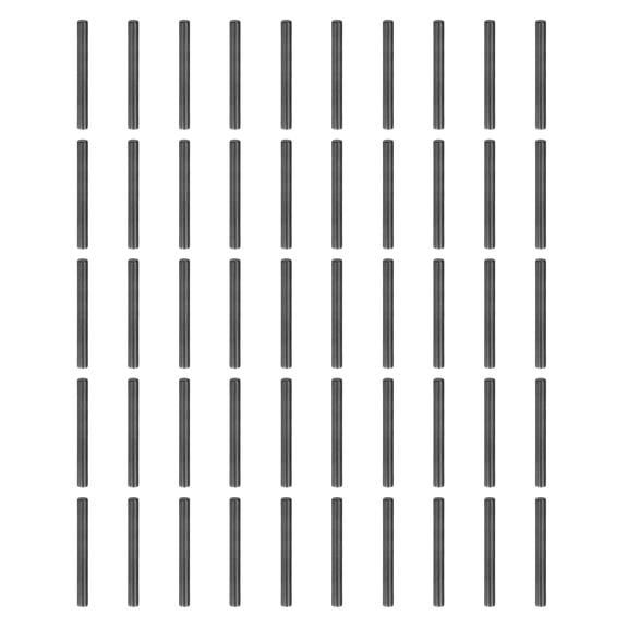 50Pack 2.5mm x 25mm Dowel Pins, 304 Stainless Steel Cylindrical Shelf Support Pegs Chamfered End Pin Rod Fasten Elements Metal Shelf Pegs, Black
