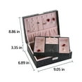 thumbnail image 2 of Jubipavy Jewelry Box With Lock Jewelry Organizer Storage Case With 2-Layers Display For Earrings Bracelets Rings Watches, 2 of 4