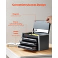 thumbnail image 4 of Caja de herramientas VEVOR Metal de 22 cm con 3 cajones portátil con forros de EVA, 4 of 9