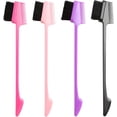 thumbnail image 1 of Juego de 4 piezas de cepillos para el control de los bordes del cabello, herramienta de cepillo para el cabello con control de bordes de doble cara, peine suave para el cuidado de peines de pestañas, cepillos para peinar las cejas ER, 1 of 5