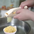 thumbnail image 3 of Meitianfacai Garlic Press Stainless Steel Garlic Press Rocker Garlic Press Cooking Device Garlic Cutter Garlic Press Rocker Garlic Chopper For Crushed Vegetables, 3 of 5