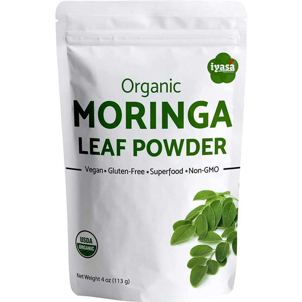 Premium USDA Organic Moringa Leaf Powder, Moringa Oleifera Raw