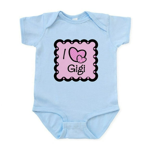 CafePress - I Love Gigi Infant Bodysuit - Baby Light Bodysuit, Size Newborn - 24 Months