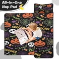 thumbnail image 4 of Halloween Spooky Words and Icons Pattern Toddler Nap Mats for Kids Preschool,59"x22" Sleeping Mat Bag or Kids,Toddler Sleeping Bag,Toddler Nap Mat or Daycare, 4 of 6