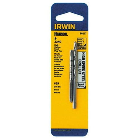 

IRWIN Drill And Tap Set 8 - 32 NC Tap and No. 29 Drill Bit (80217)