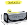 thumbnail image 2 of 2/4PCS Lipo Safe Ebike Battery Fireproof Charging Bag Explosionproof Lipo Battery Bag Large Capacity for Storage Charging, 2 of 6