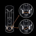 thumbnail image 3 of PinesC Clear Plastic Locking Shelf Support Pegs, Fits 5/16" Diameter Hole, 5/8" Shelf, 30 Pack, 3 of 5