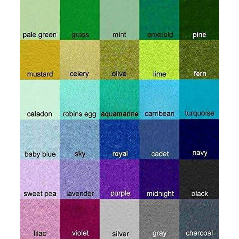 FabricLA Acrylic Felt Sheets For Crafts - Soft Precut 9 X 12 Inches  (22.5cm X 30.5cm) Felt Squares - Use Felt Fabric Craft Sheets for DIY,  Hobby, Costume, And Decoration - Mint, 24 Pieces