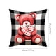 thumbnail image 3 of Eoozwa 3 Packs Valentine's Day Heart Plaid Pillow Cover Red Cushion Case Home Decor Sofa Throw Pillow Cover for Living Room Bedroom Romantic Gift, 3 of 6