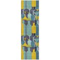 thumbnail image 2 of Addison Rugs Dream Shag Premium Machine Washable Transitional Martini/wine Blue Runner Rug, 2'3" x 7'6", 2 of 8