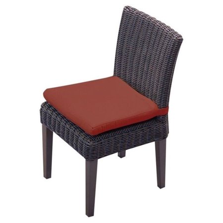 Tkc Venice Wicker Patio Dining Chairs In Terracotta Set Of 2