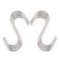 thumbnail image 7 of Heavy Duty S-hooks 201 Stainless Steel Wire Metal Secured S Hook Jeans Hanger Ceiling Rack Display Connect Hanging Kitchen Pegboard Stainless Steel color 90x32x2.8mm 50pcs/bag, 7 of 7