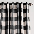 thumbnail image 2 of Elrene Home Fashions Grainger Buffalo Check Blackout Window Curtain, Black, 52" x 84", 2 of 3
