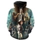 thumbnail image 3 of The Walking Dead Hoodies 3D Print Horror TV Drama Men Women Oversized Halloween Pullover Hooded Sweatshirts Streetwear Clothing, 3 of 5