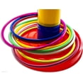 thumbnail image 4 of 18 Inch Brightly Colorful Quoits Ring Toss Game Set For Kids, 4 of 6