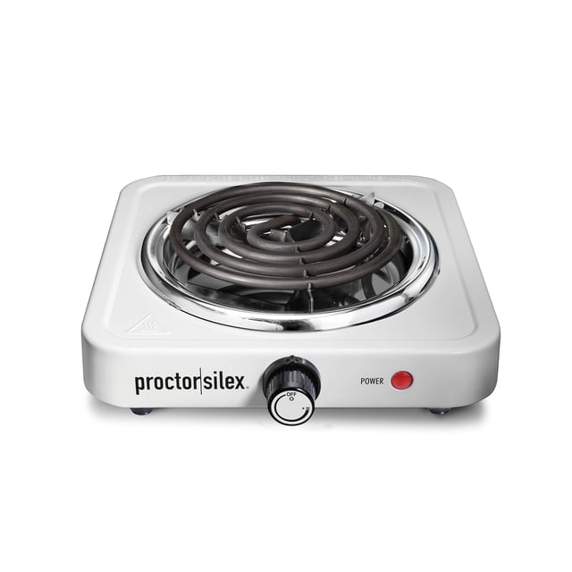 Estufa eléctrica Proctor Silex de un solo quemador 1200 W blanca