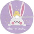 thumbnail image 1 of FMSHPON Easter Tree Skirt Colorful Eggs Bunny Xmas Christmas Tree Skirt Stand Mat for Holiday Party Decoration Indoor Outdoor 48 inches, 1 of 6