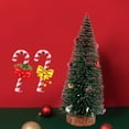 thumbnail image 4 of Riguas Mini Christmas Tree with Wood Base Colorful Beads Simulation Pine Needle Cedar Tree Ornament Cute Desktop Christmas Tree Home Table Decoration New Year Gift, 4 of 6