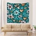thumbnail image 3 of Boho Decorative Durable Home Tapestry for House Office College Living Room Home Deco Boho Tribal Minimalistic Tapestries 51x59 Inch Washable Symmetrical Simplicity Sophistication Aesthetic Tapestry, 3 of 6